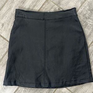 Girls Faux Leather Skirt